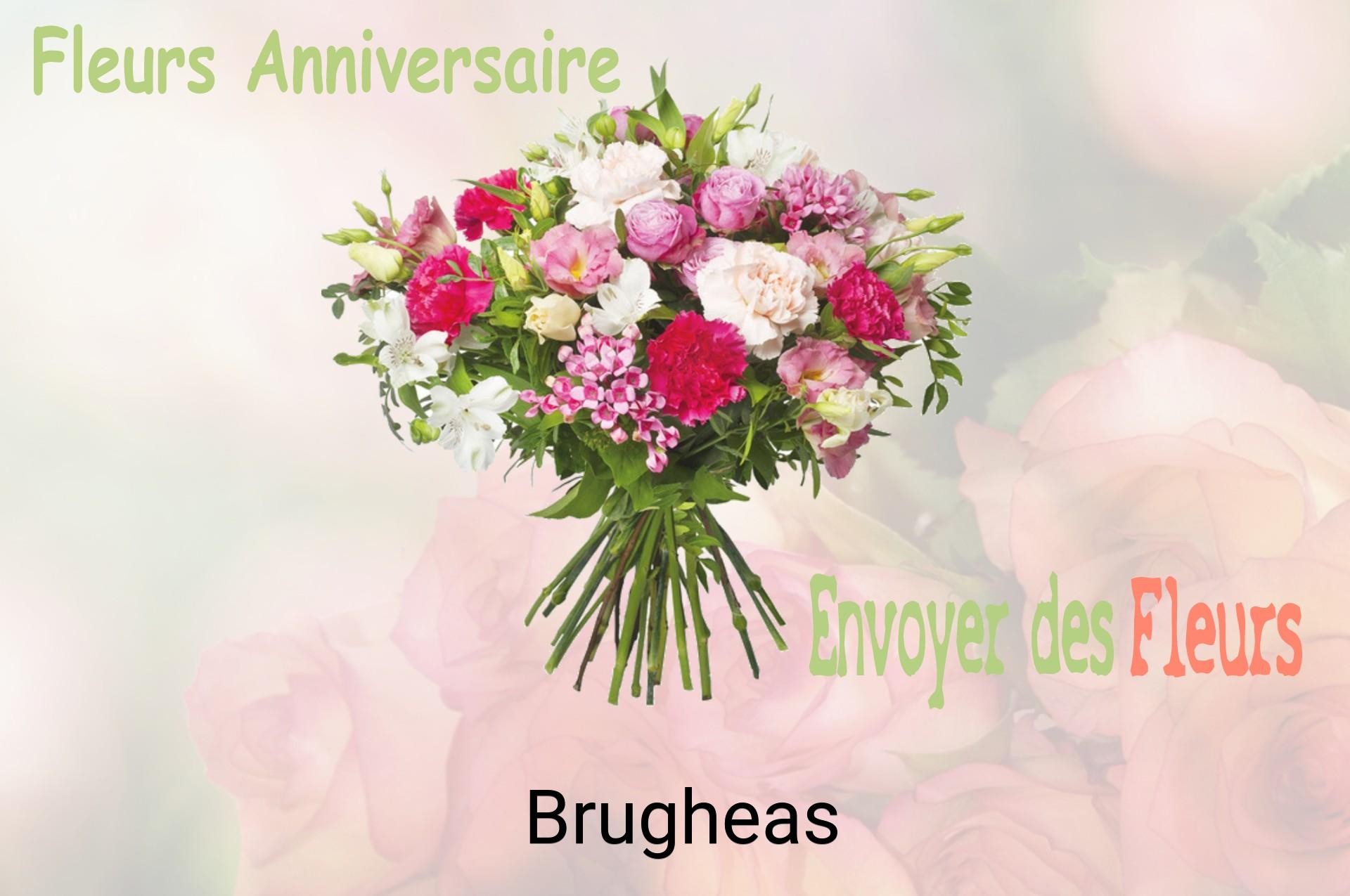 Bouquet de fleurs d’anniversaire livré à Brugheas